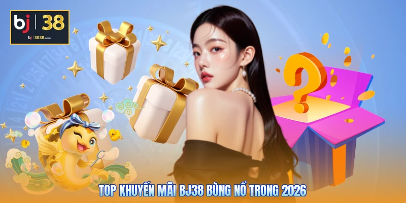 Khuyến Mãi BJ38 - Mưa Ưu Đãi Bùng Nổ, Rinh Thưởng Mỏi Tay 3 Top khuyến mãi BJ38 bùng nổ trong 2026