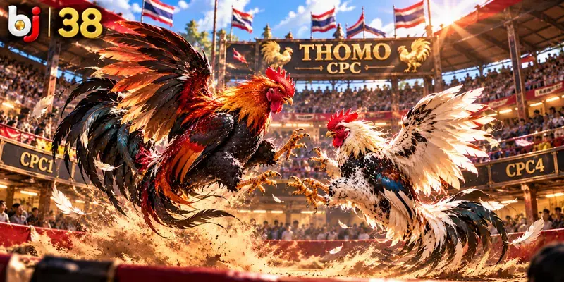 Đá gà trực tiếp Thomo CPC BJ38 - Trực Tiếp Từ Cambodia 4 Cặp gà CPC
